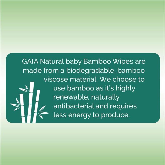 Gaia Natural Baby Bamboo Wipes 240