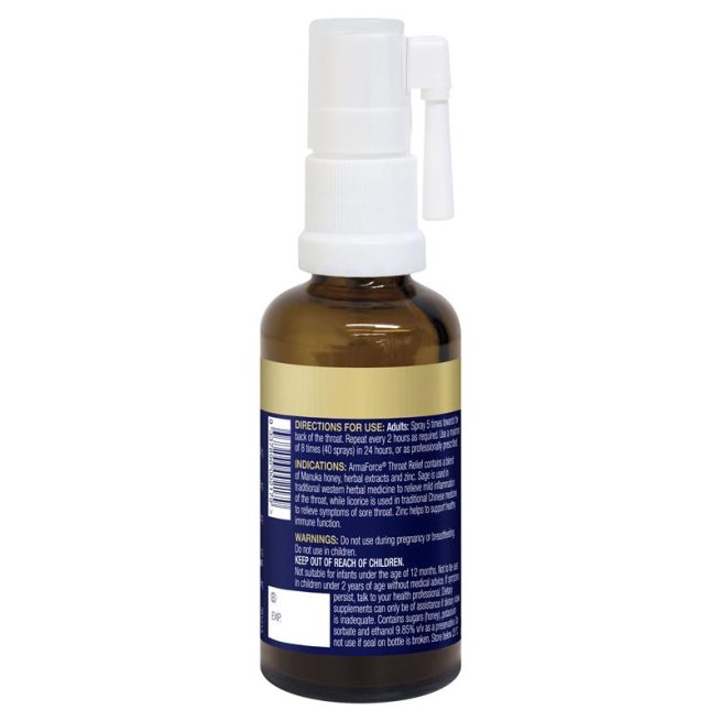 BioCeuticals ArmaForce Throat Relief 50mL New Formula