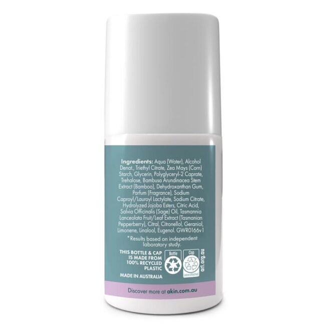 A'kin Geranium and Wood Deodorant Roll On 65mL