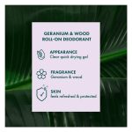 A'kin Geranium and Wood Deodorant Roll On 65mL