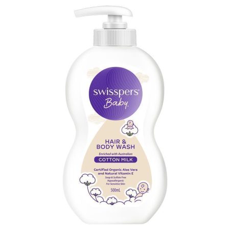 Swisspers Baby Hair and Body Wash 500mL