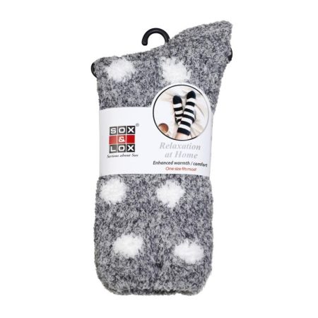 Adults Bed Socks Twinkle Dots Navy and White