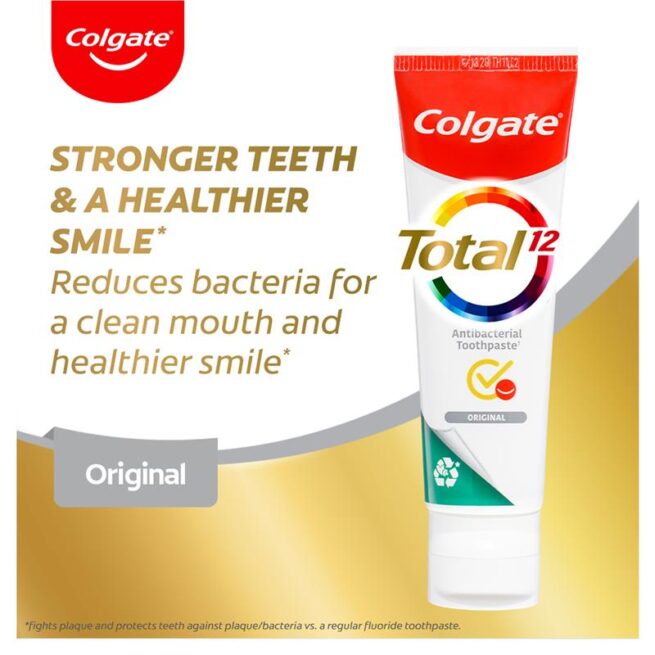 Colgate Total Original Antibacterial and Fluoride Toothpaste 200g