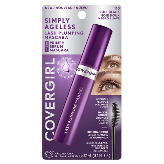 Covergirl Simply Ageless Lash Plumping Mascara 110 Soft Black 12mL