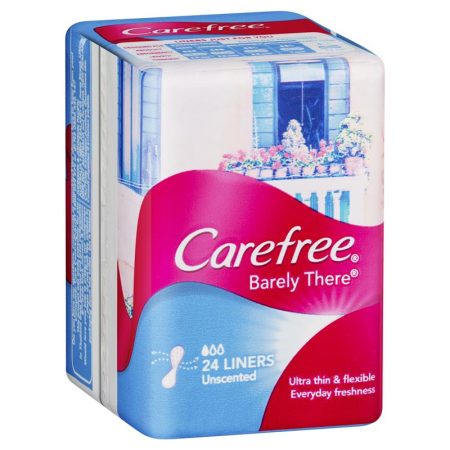 Carefree Barely There Unscented Panty Liners Pack of 24