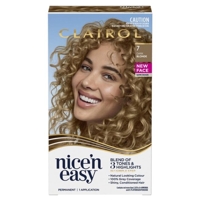 Clairol Nice N Easy 7 Natural Dark Blonde Permanent Hair Colour
