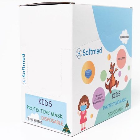 Softmed Kids Surgical Face Masks Pack of 100