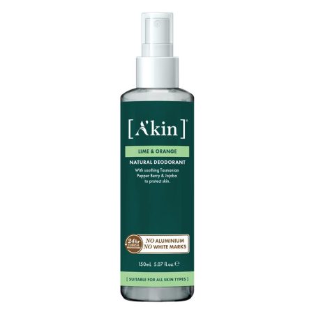 A'kin Lime and Orange Deodorant Spray 150mL