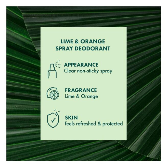 A'kin Lime and Orange Deodorant Spray 150mL