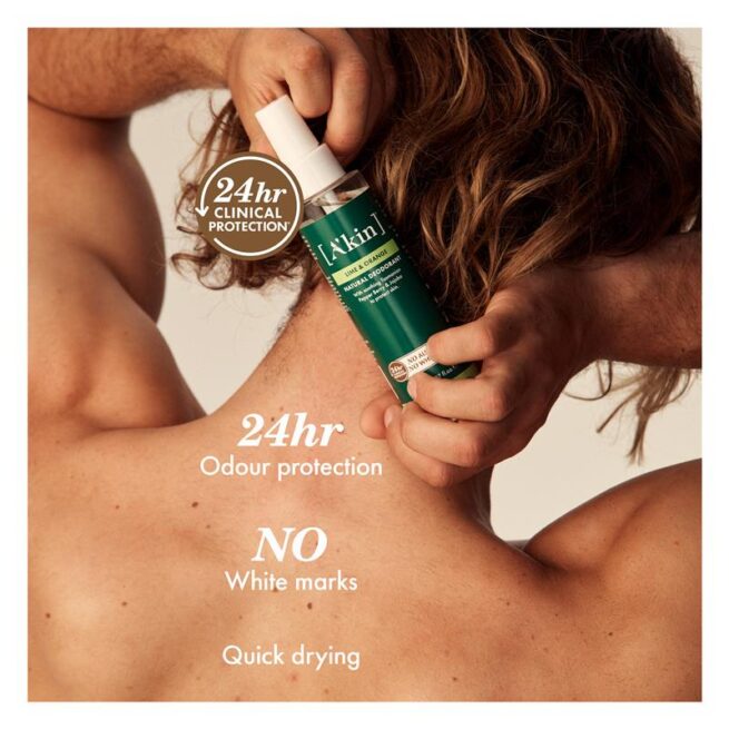 A'kin Lime and Orange Deodorant Spray 150mL