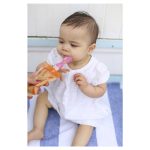 Cherub Baby Universal Food Pouch Spoons Orange and Pink Pack of 2