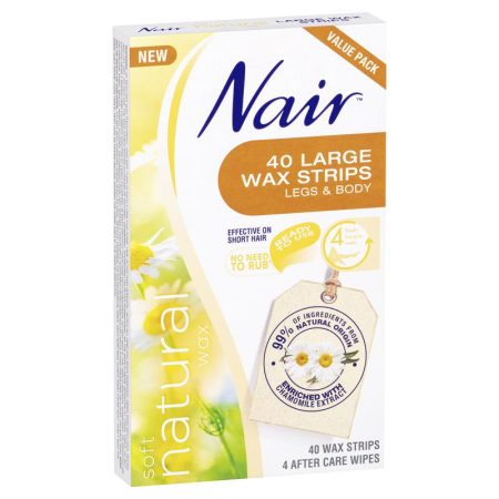 Nair Soft Natural Wax Large Strips Pack of 40
