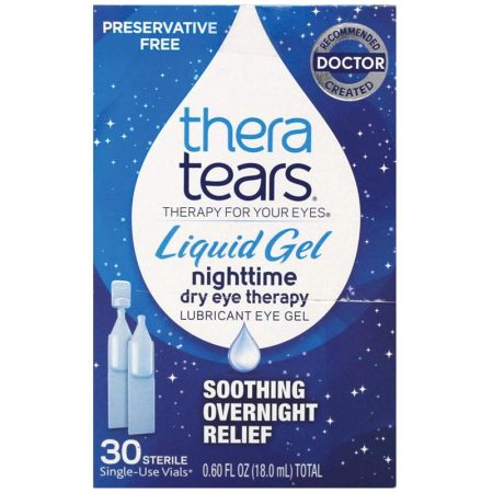 Thera Tears Nighttime Lubricant Eye Gel 30 x 0.6mL Vials