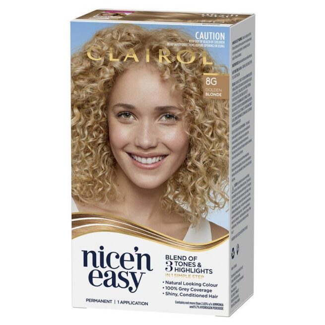 Clairol Nice N Easy 8G Natural Golden Blonde Permanent Hair Colour
