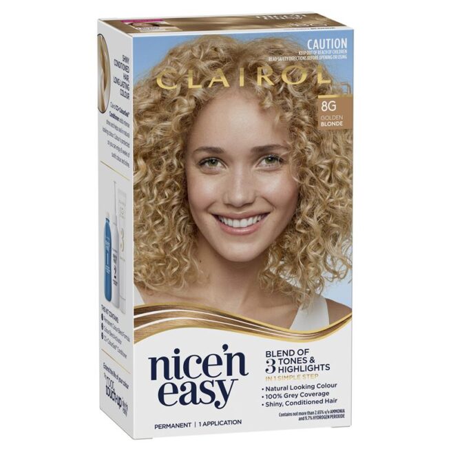 Clairol Nice N Easy 8G Natural Golden Blonde Permanent Hair Colour