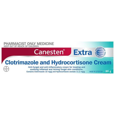 Canesten Extra Antifungal and Anti-inflammatory Cream 30g - Hydrocortisone Plus Clotrimazole (S3)