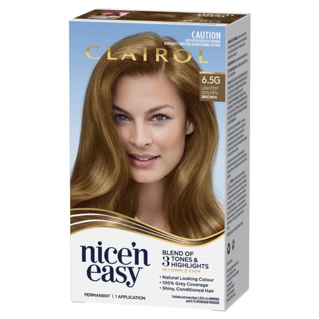 Clairol Nice N Easy 6.5G Light Golden Brown Permanent Hair Colour