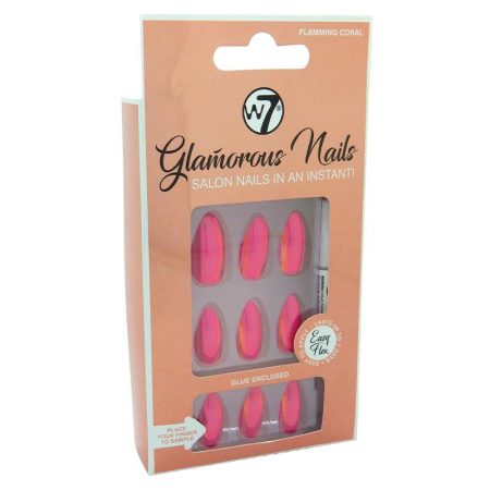 W7 Glamorous Nails Flamming Coral