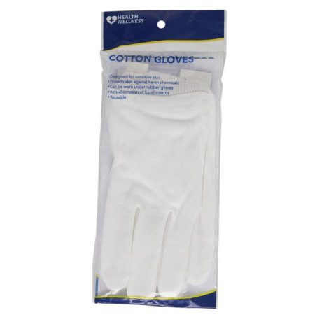 Health and Wellness Cotton Gloves Small
