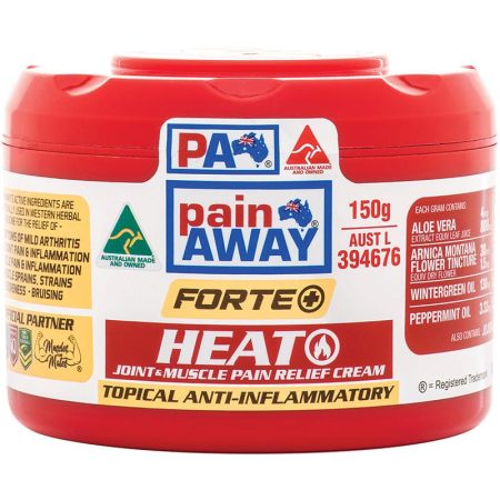 Pain Away Forte plus Heat Joint and Muscle Pain Relief Cream 150g