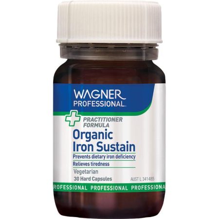 Wagner Professional Organic Iron Sustain 30 Vegetarian Capsules