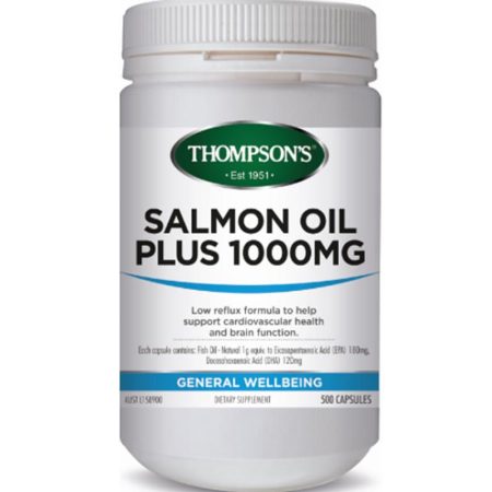 Thompson's Salmon Oil Plus 1000mg 500 Capsules