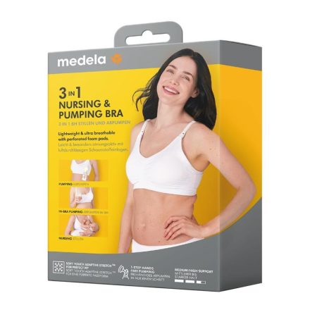 Medela Hands-free 3 in 1 Nursing and Pumping Bra Black L