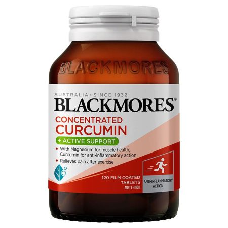 Blackmores Concentrated Curcumin Plus Active Support 120 Tablets