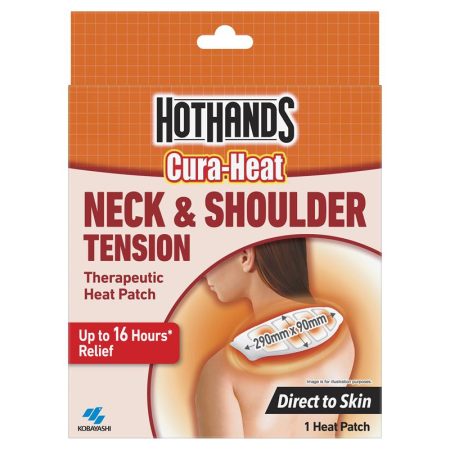 Hot Hands Cura Heat Neck And Shoulder Pain Patch 1 Pack