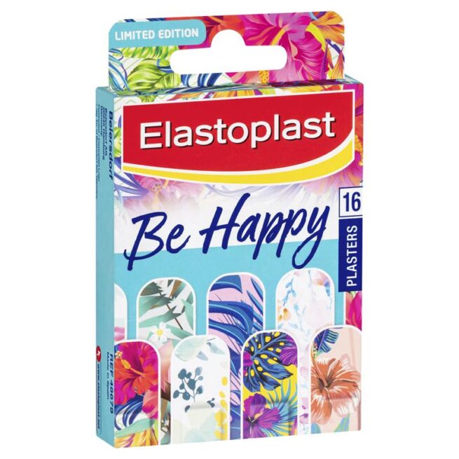 Elastoplast Prints Be Happy Strips Pack of 16