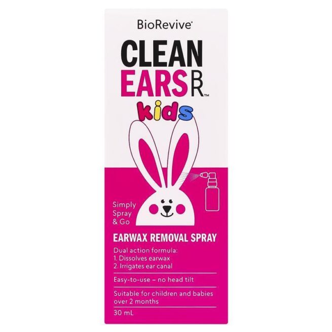 BioRevive CleanEars Kids Earwax Removal Spray 30mL