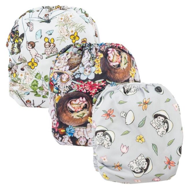 Designer Bums Cloth Nappy May Gibbs Pack of 3