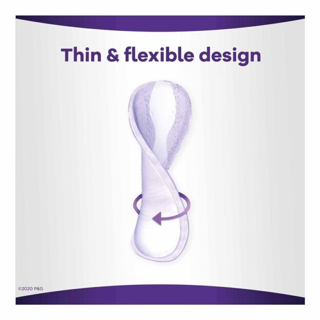 Always Discreet Liner Long Level 4 20 Pack for Bladder Leaks