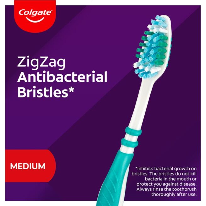 Colgate Zig Zag Deep Interdental Clean Toothbrush Medium Value Pack of 6