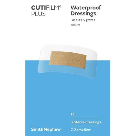 Cutifilm Plus Tan 7.2cm x 5cm Pack of 5