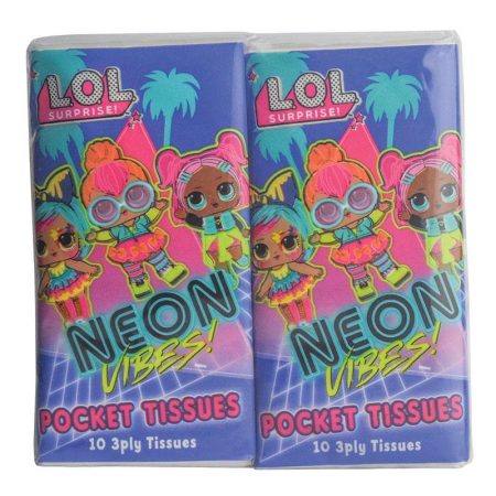 LOL Surprise Pocket Tissues Pack of 4