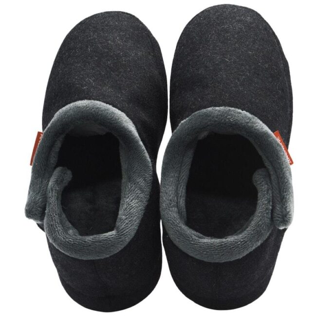 Archline Slippers Closed Back Arch Support Comfort Charcoal Marl Size 41