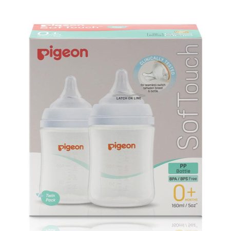 Pigeon SofTouch Bottle PP 160mL Twin Pack