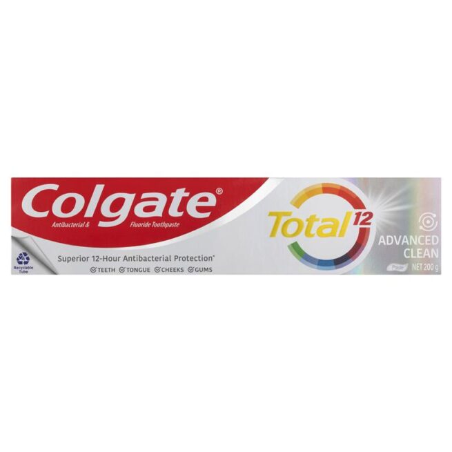 Colgate Total Advanced Clean Antibacterial Fluoride Toothpaste 200g