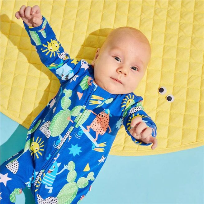 Bambi Mini Co. Wrigglesuit 0 Newborn Beaucoup Blue
