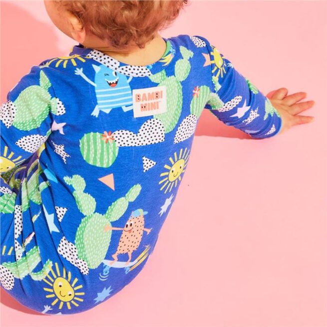 Bambi Mini Co. Wrigglesuit 0 Newborn Beaucoup Blue
