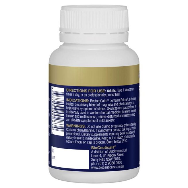 BioCeuticals RestoraCalm 60 Tablets