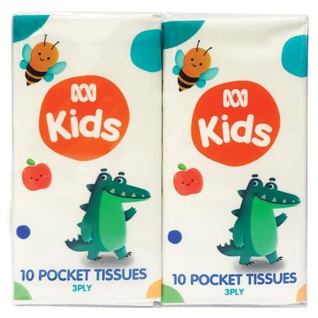 ABC Kids Pocket Tissues Pack of 4