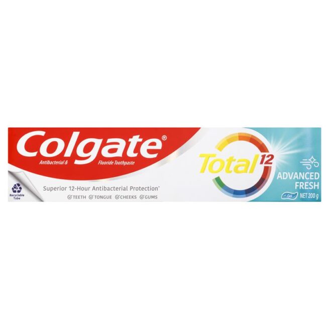 Colgate Total Advanced Fresh Antibacterial and Fluoride Gel Toothpaste 200g