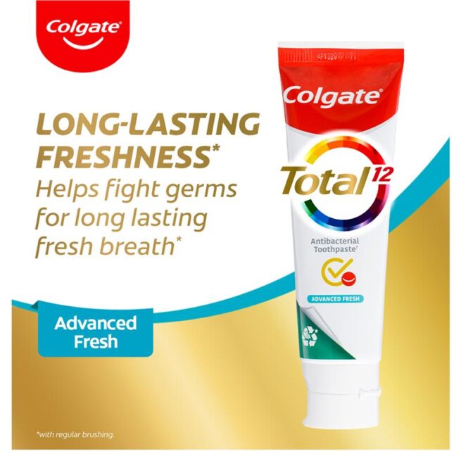 Colgate Total Advanced Fresh Antibacterial and Fluoride Gel Toothpaste 200g