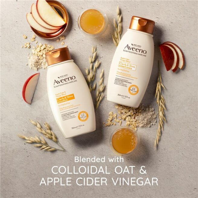 Aveeno Apple Cider Vinegar Clarifying Conditioner for Dull Hair 354mL