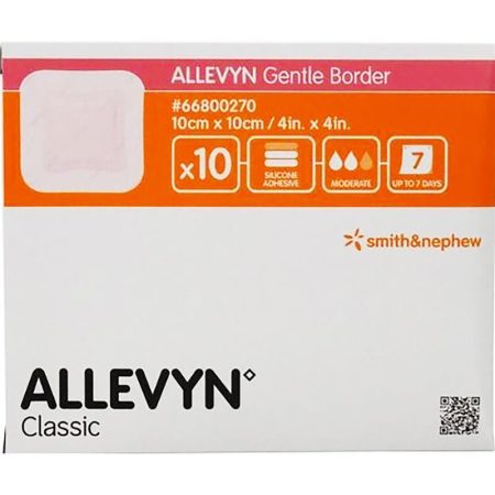 Allevyn Gentle Border 10cm x 10cm Single Dressing