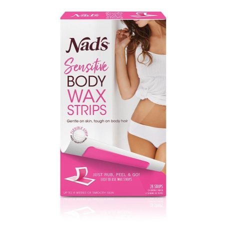 Nad's Body Wax Strips for Sensitive Skin Pack of 28