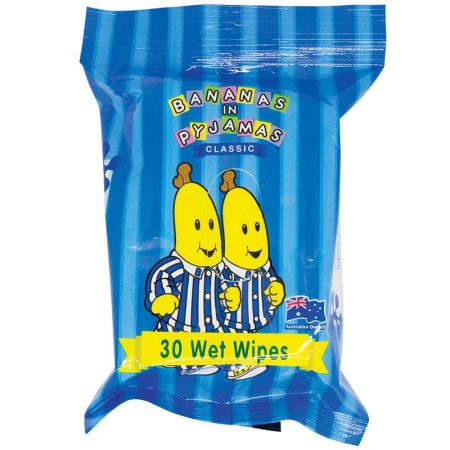 ABC Kids Bananas In Pyjamas Wet Wipes Pack of 30
