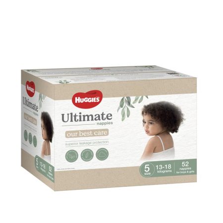 Huggies Ultimate Nappies Size 5 13-18kg Jumbo Pack of 52
